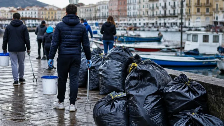 Da Bacoli a Salerno: detenuti e volontari rimuovono 1,4 tonnellate di rifiuti lungo la costa campana
