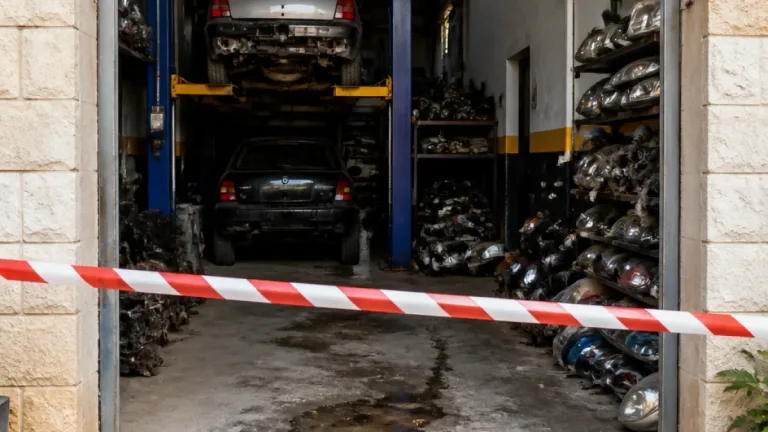 Monterusciello: sequestrata officina abusiva, trovati rifiuti e tracce di olio sul suolo