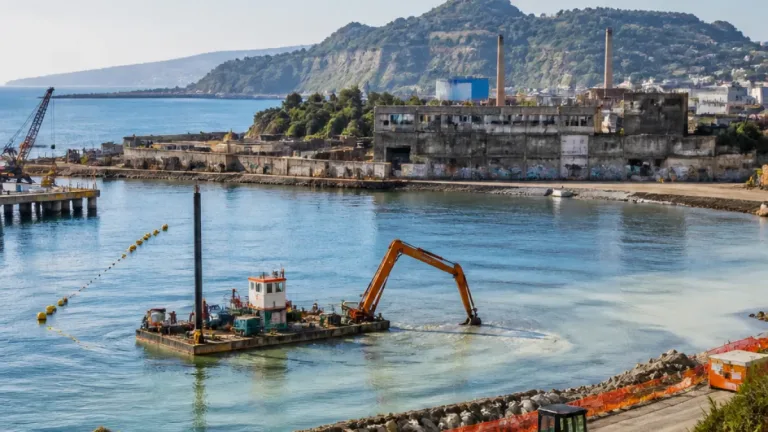 America’s Cup 2027, a Bagnoli dragaggi all’85 per cento per il Team Village